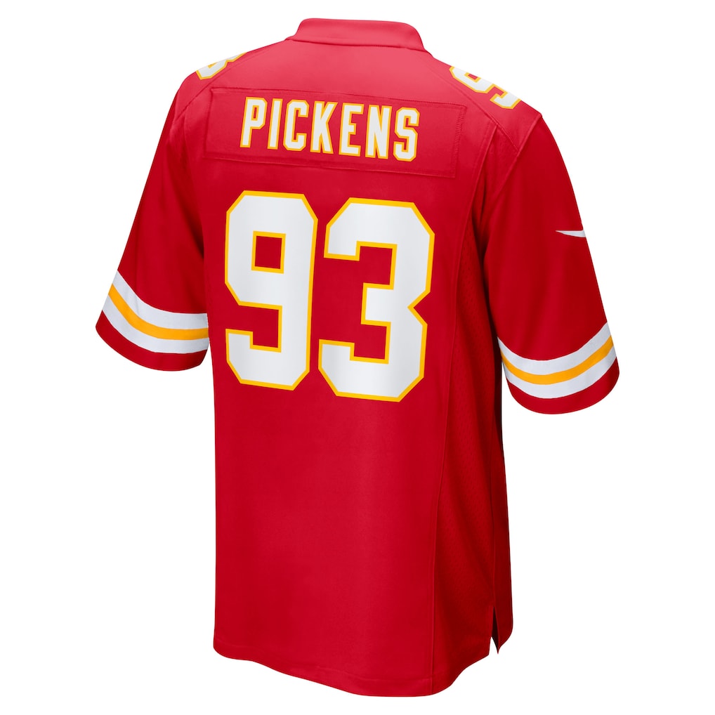 Davalo KC.Chiefs #93 Zacch Pickens Red Team Game Jersey