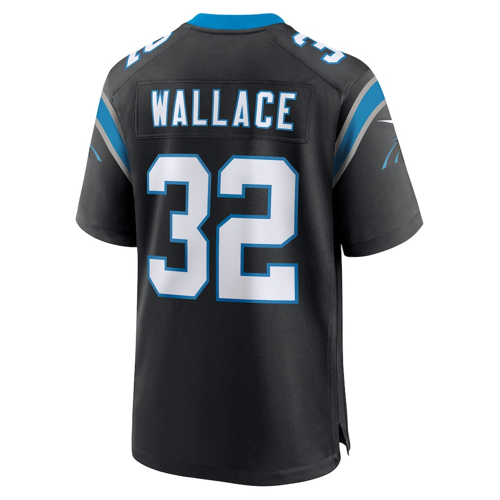 Davalo C.Panthers #32 Trevin Wallace Black Team Game Jersey
