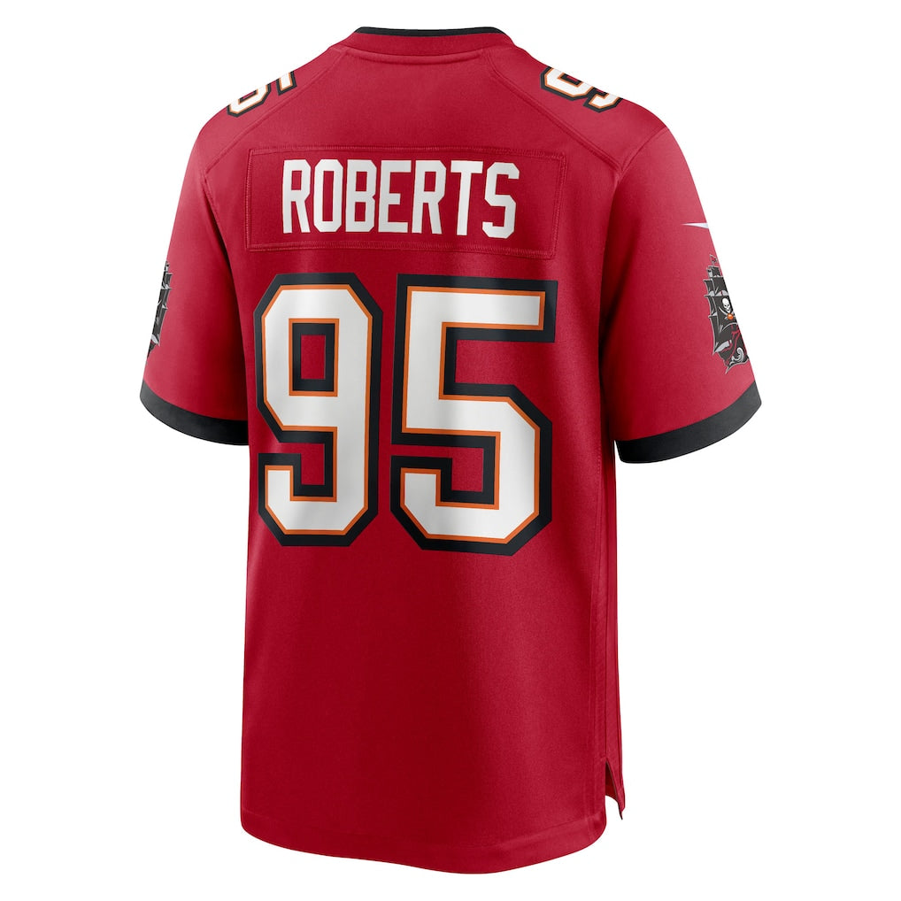 Davalo TB.Buccaneers #95 Elijah Roberts Red Team Game Jersey