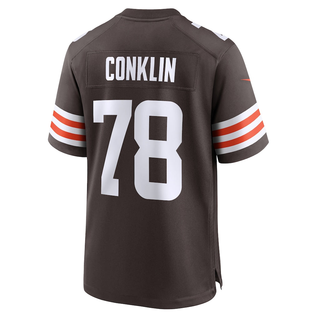 Davalo C.Browns #78 Jack Conklin Brown Team Game Jersey