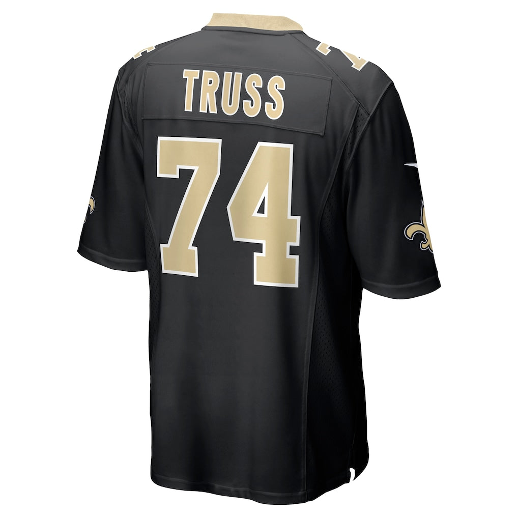 Davalo NO.Saints #74 Xavier Truss Black Team Game Jersey