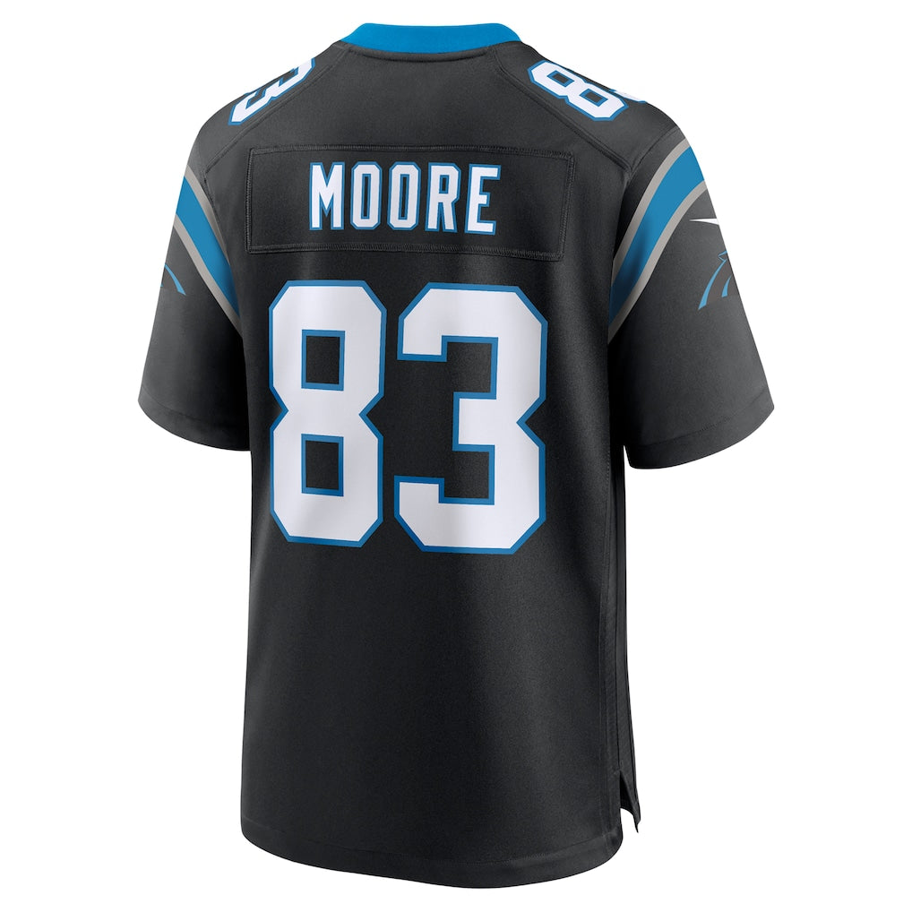 Davalo C.Panthers #83 David Moore Black Game Jersey
