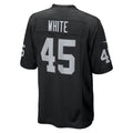Davalo LV.Raiders #45 Devin White Black Team Game Jersey