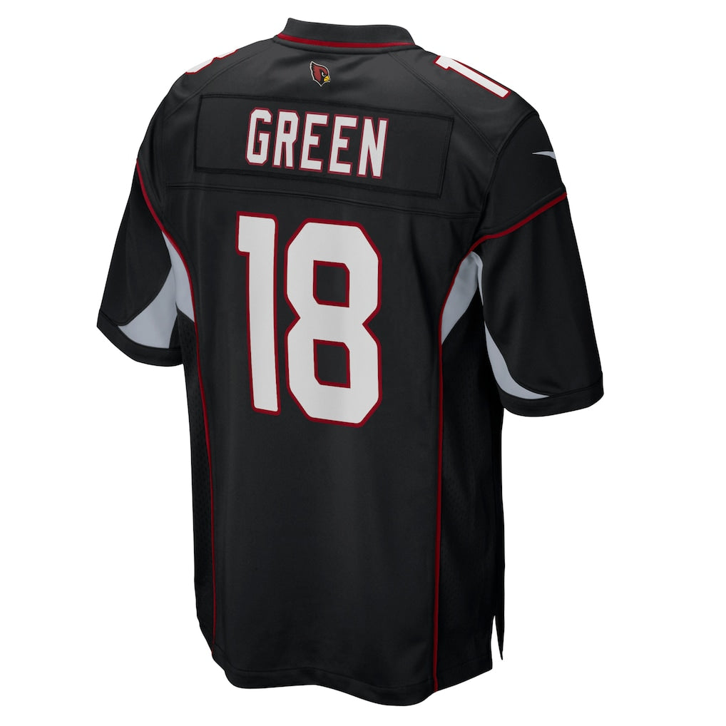 Davalo A.Cardinals #18 A.J. Green Black Game Jersey