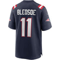 Davalo NE.Patriots #11 Drew Bledsoe Navy Game Retired Player Jersey
