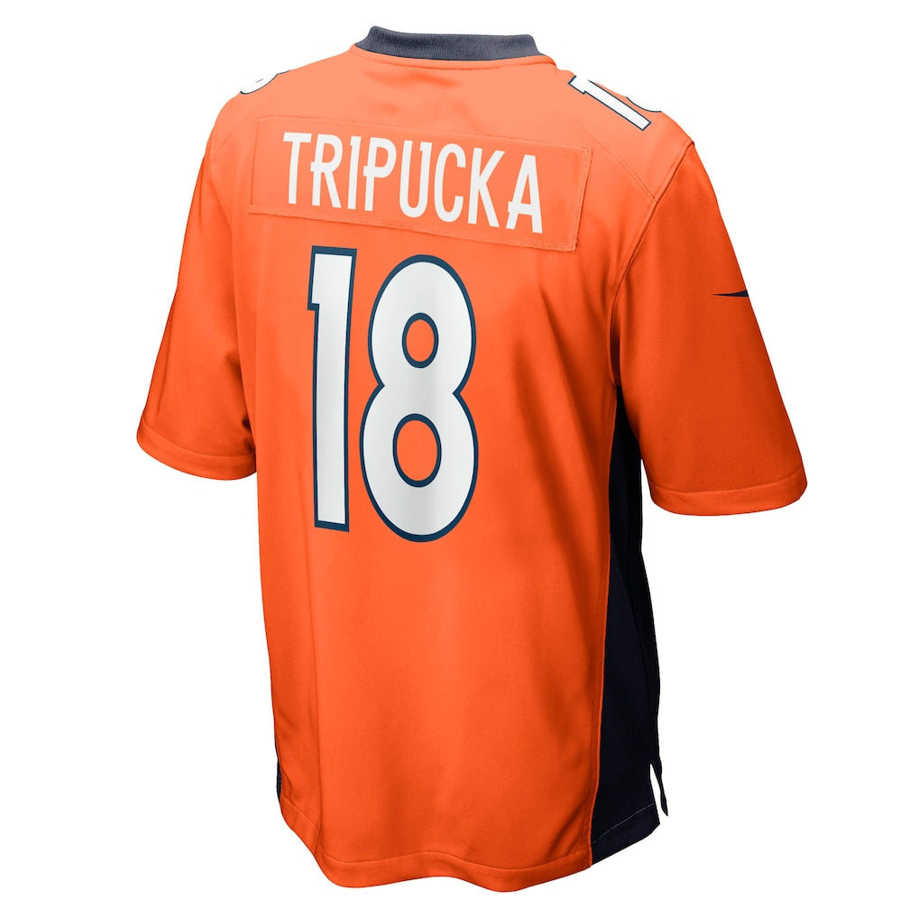 Davalo D.Broncos #18 Frank Tripucka Orange Retired Player Jersey