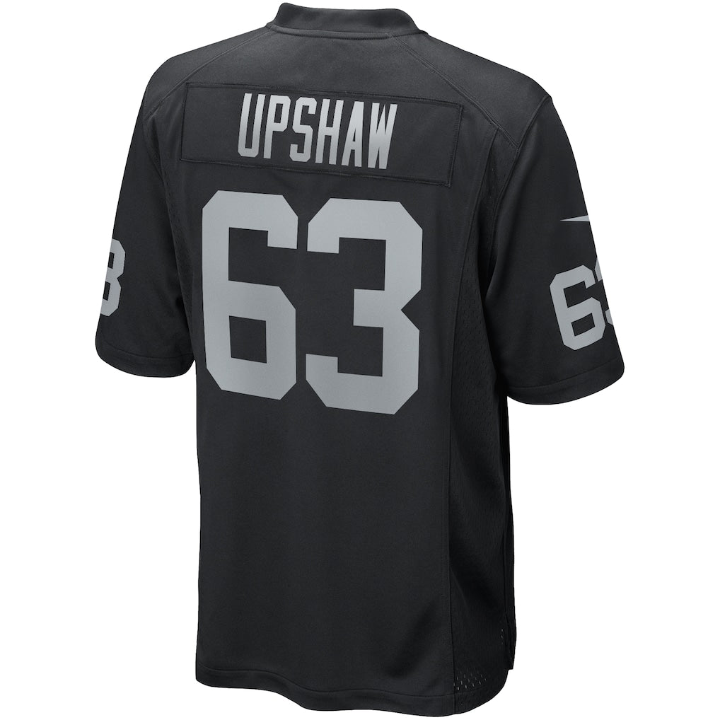 Davalo LV.Raiders #63 Gene Upshaw Black Game Retired Player Jersey