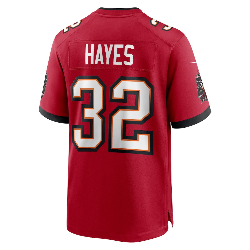 Davalo TB.Buccaneers #32 Josh Hayes Red Game Jersey