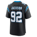 Davalo C.Panthers #92 Cam Jackson Black Team Game Jersey