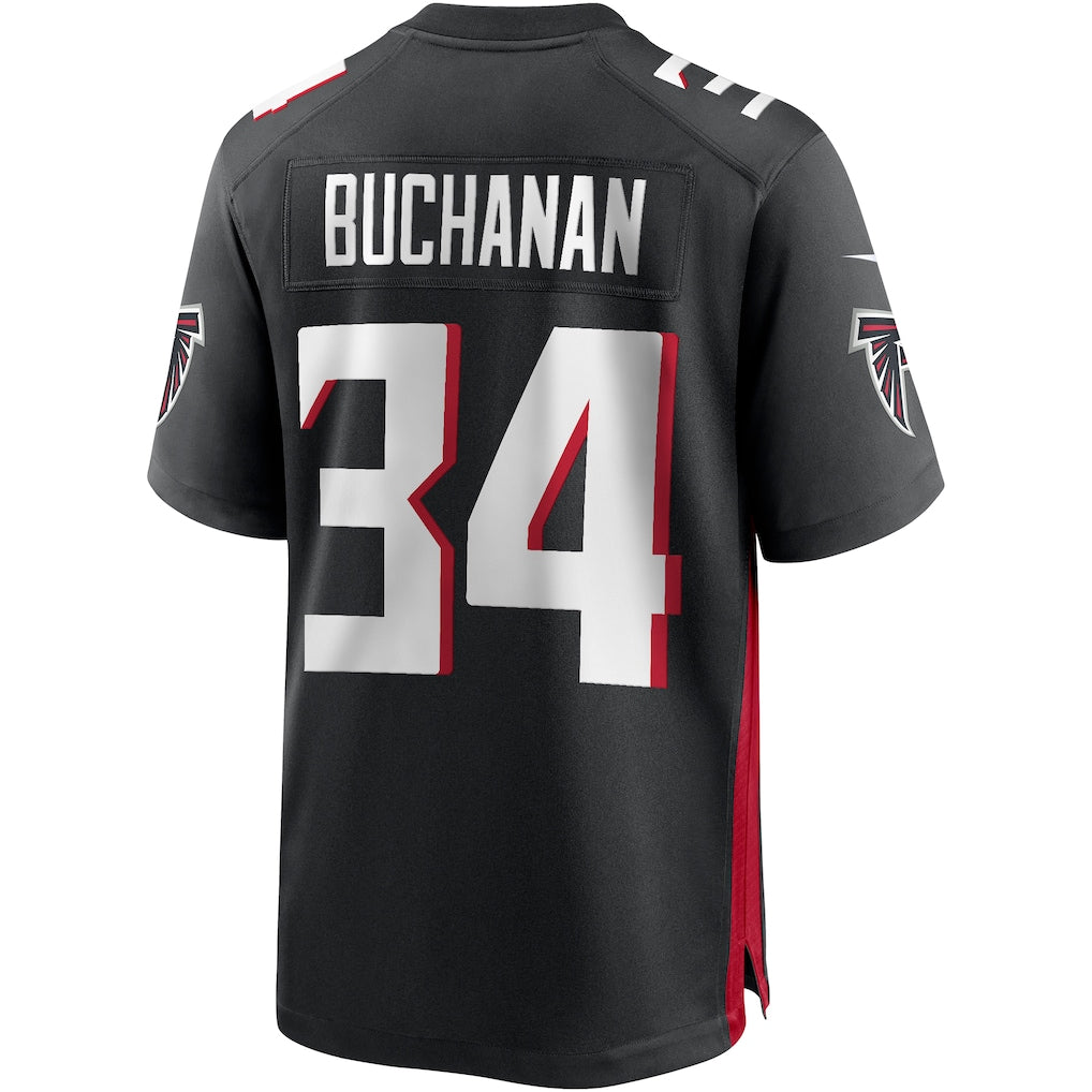 Davalo A.Falcons #34 Ray Buchanan Black Team Game Jersey