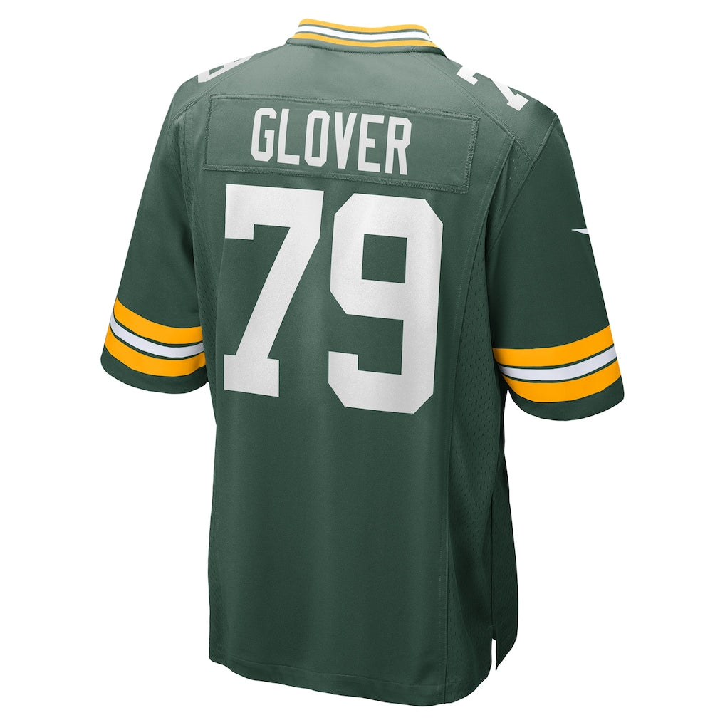 Davalo GB.Packers #79 Travis Glover Green Game Jersey