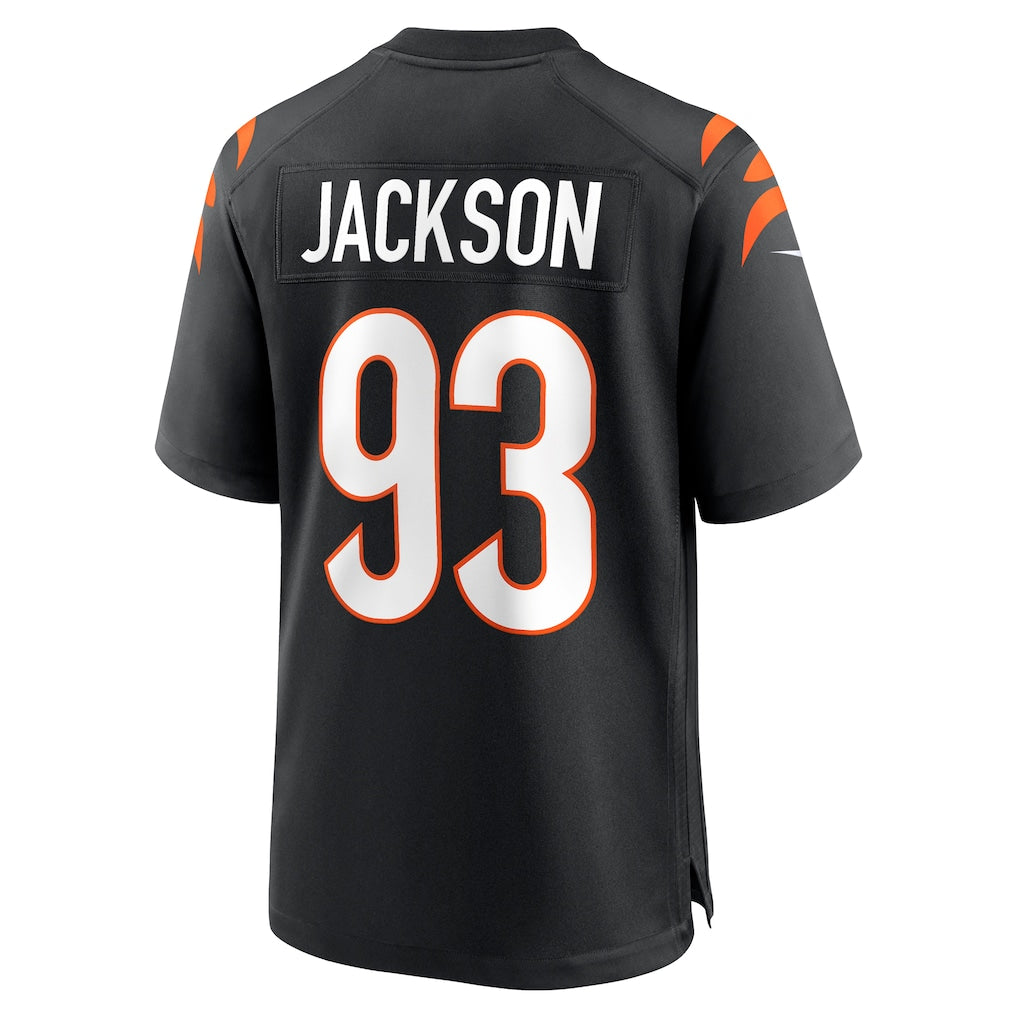 Davalo C.Bengals #93 McKinnley Jackson Black Game Jersey