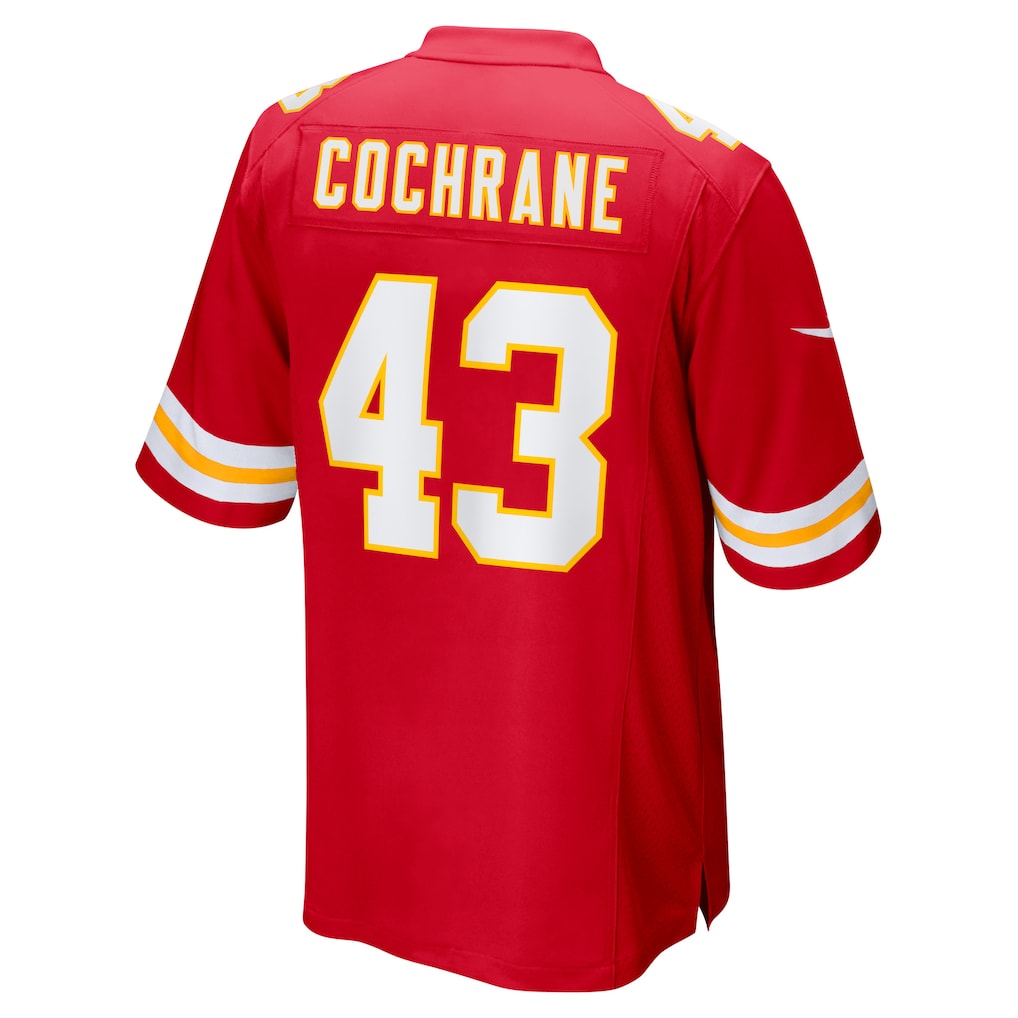 Davalo KC.Chiefs #43 Jack Cochrane Red Game Player Jersey