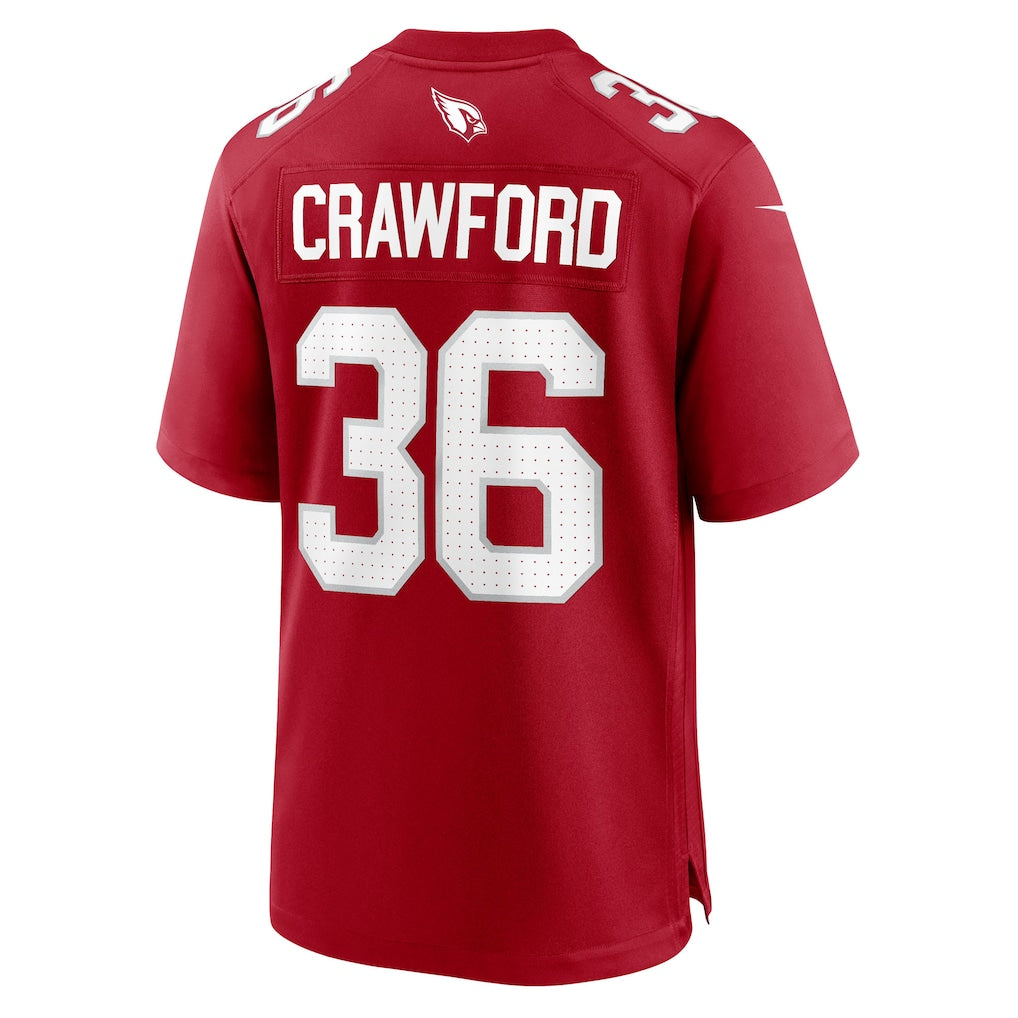 Davalo A.Cardinals #36 Kitan Crawford Cardinal Team Game Jersey