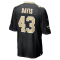 Davalo NO.Saints #43 Michael Davis Black Team Game Jersey