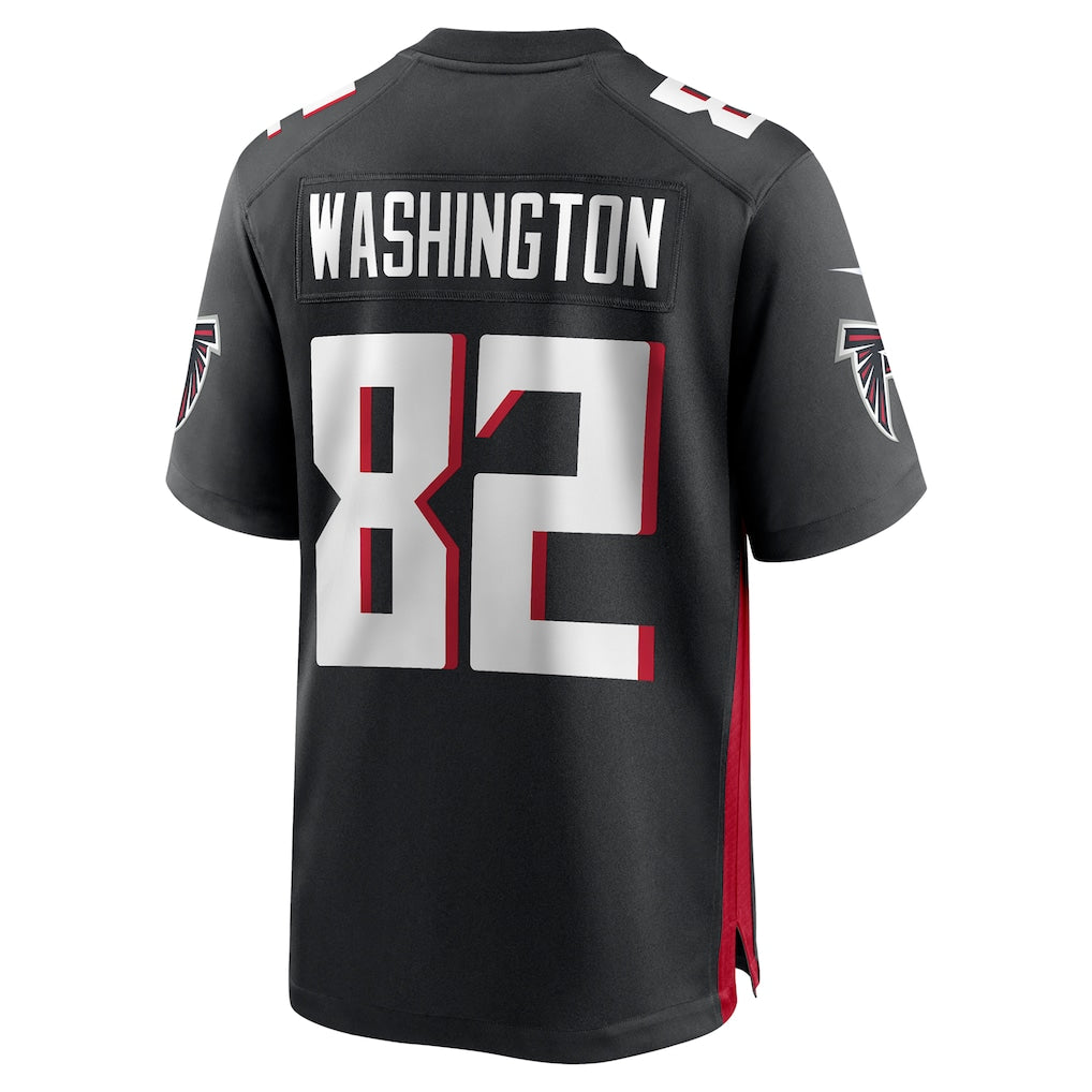 Davalo A.Falcons #82 Casey Washington Black Team Game Jersey