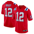 Davalo NE.Patriots #12 Tom Brady Player Red Game Stitched Jerseys