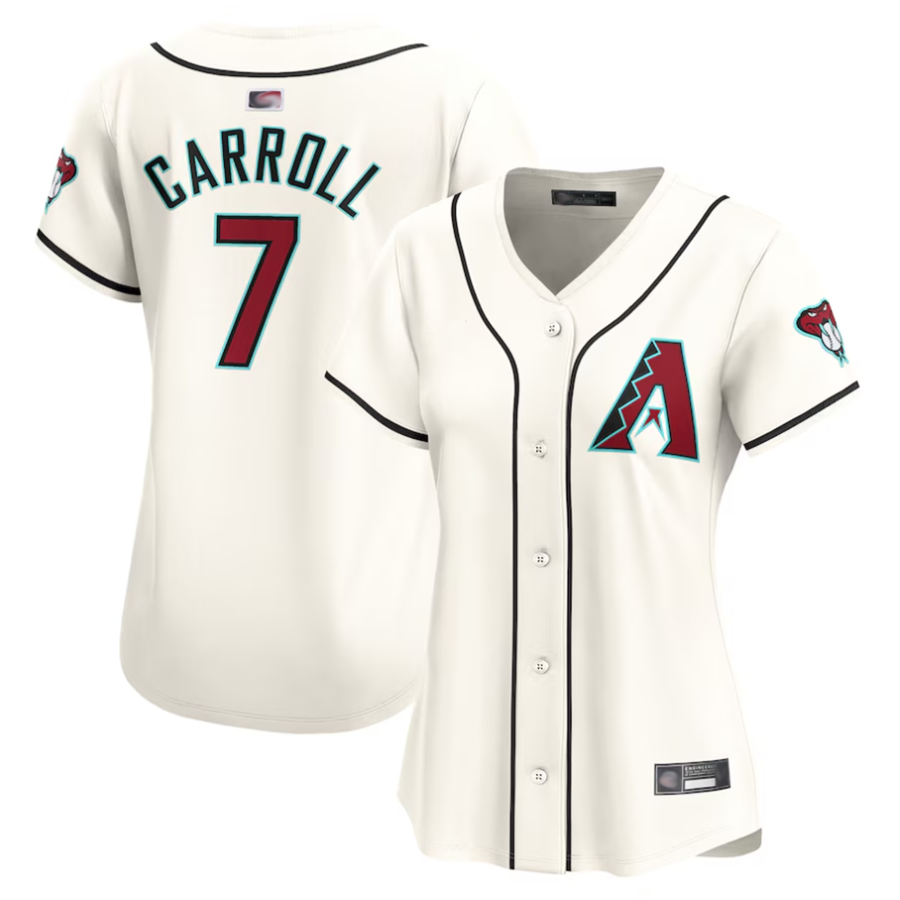 Davalo A.Diamondbacks #7 Corbin Carroll Player Cream Home Limited Personalized Stitched Jerseys