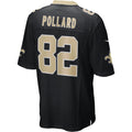 Davalo NO.Saints #82 Bob Pollard Black Game Retired Player Jersey