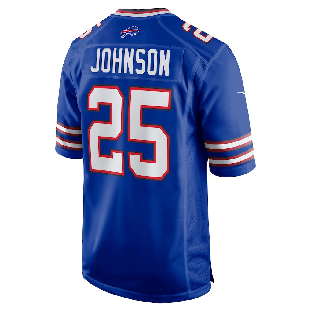 Davalo B.Bills #25 Ty Johnson Royal Team Game Jersey