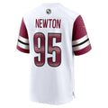 Davalo W.Commanders #95 Jer'Zhan Newton White Game Jersey