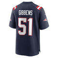 Davalo NE.Patriots #51 Jack Gibbens Navy Team Game Jersey
