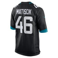 Davalo J.Jaguars #46 Ross Matiscik Black Alternate Game Jersey