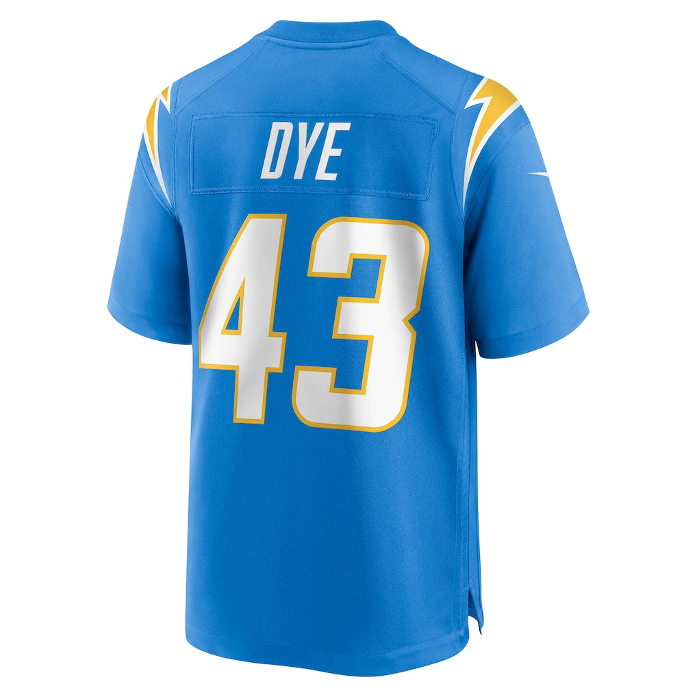 Davalo LA.Chargers #43 Troy Dye Powder Blue Game Jersey