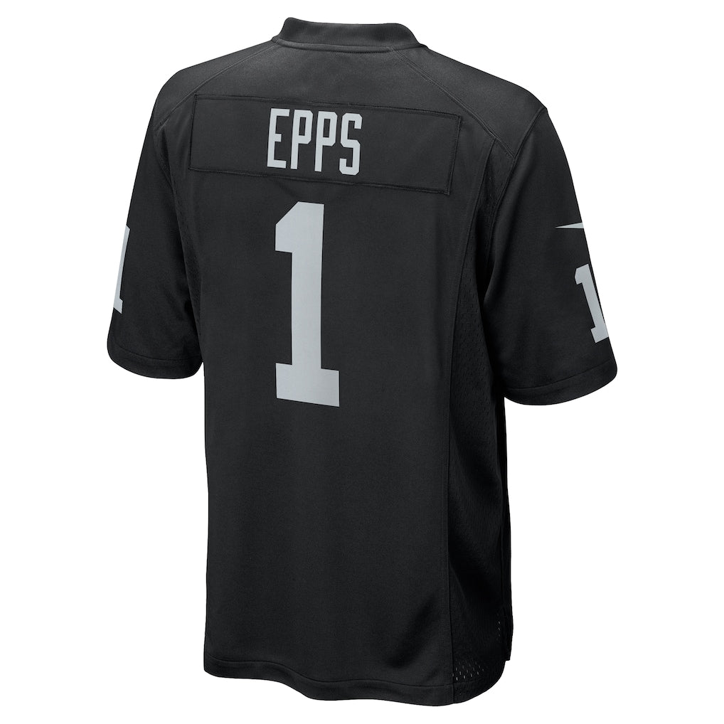 Davalo LV.Raiders #1 Marcus Epps Black Game Player Jersey