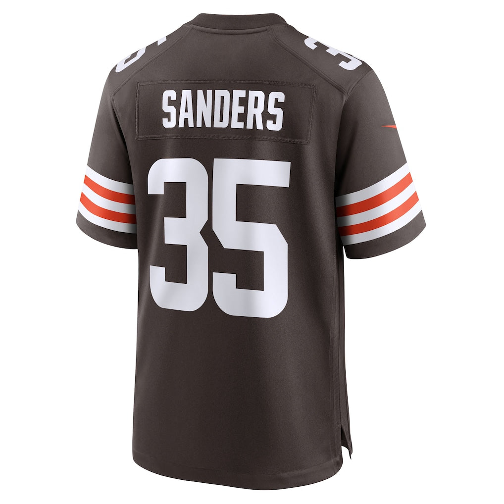 Davalo C.Browns #35 Raheim Sanders Brown Team Game Jersey
