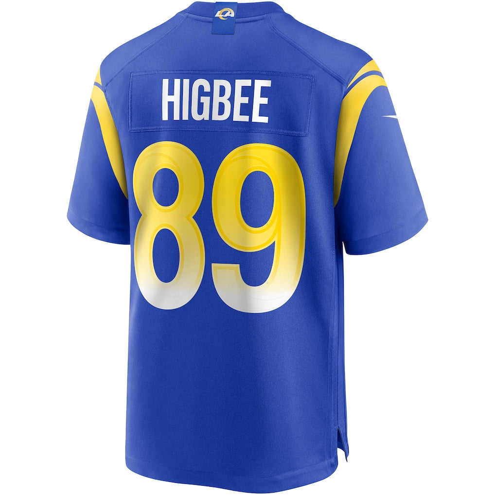 Davalo LA.Rams #89 Tyler Higbee Royal Game Player Jersey