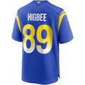 Davalo LA.Rams #89 Tyler Higbee Royal Game Player Jersey