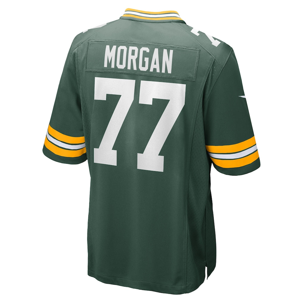 Davalo GB.Packers #77 Jordan Morgan Green Game Jersey