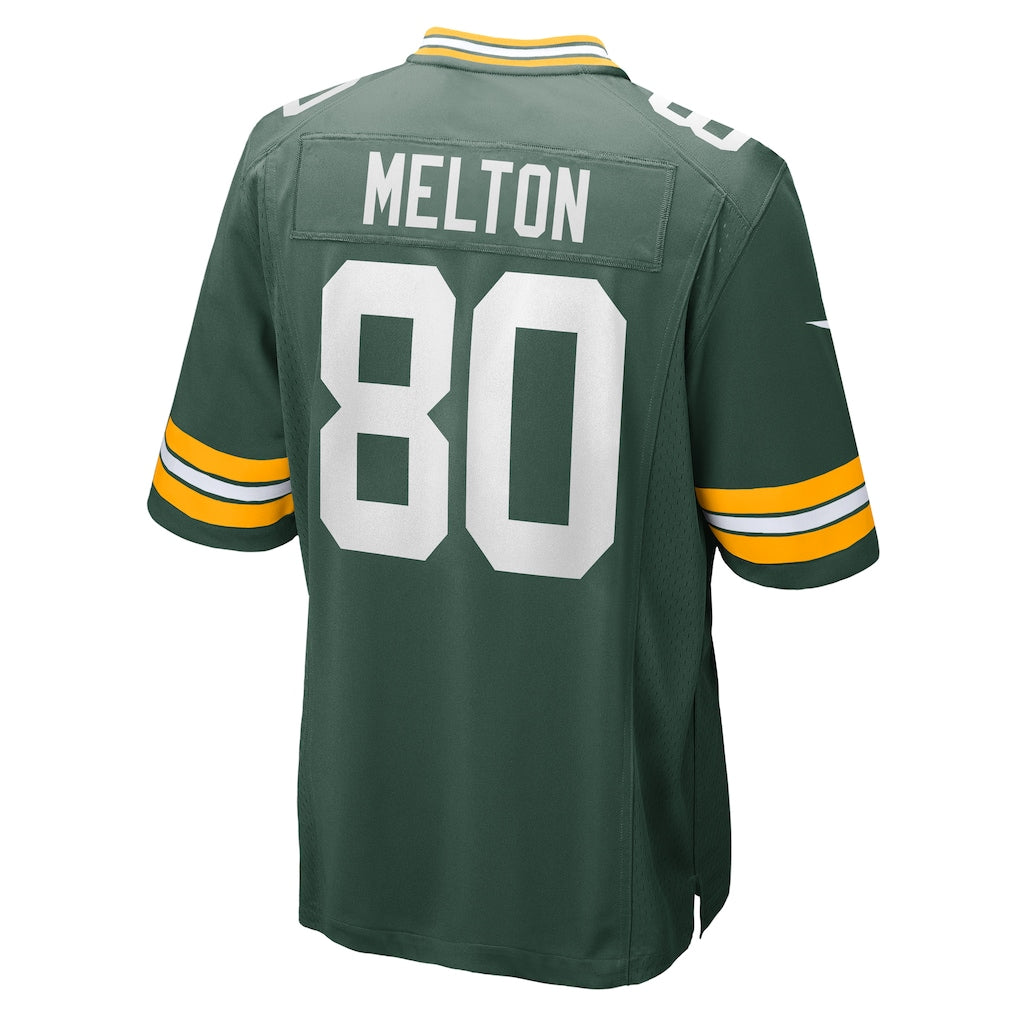 Davalo GB.Packers #80 Bo Melton Green Home Game Player Jersey