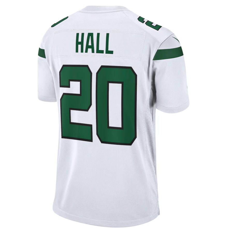 Davalo #20 Breece Hall Player NY.Jets White Away Game Stitched Jersey