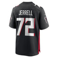 Davalo A.Falcons #72 Michael Jerrell Black Team Game Jersey