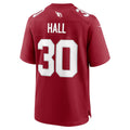 Davalo A.Cardinals #30 Darren Hall Cardinal Team Game Jersey