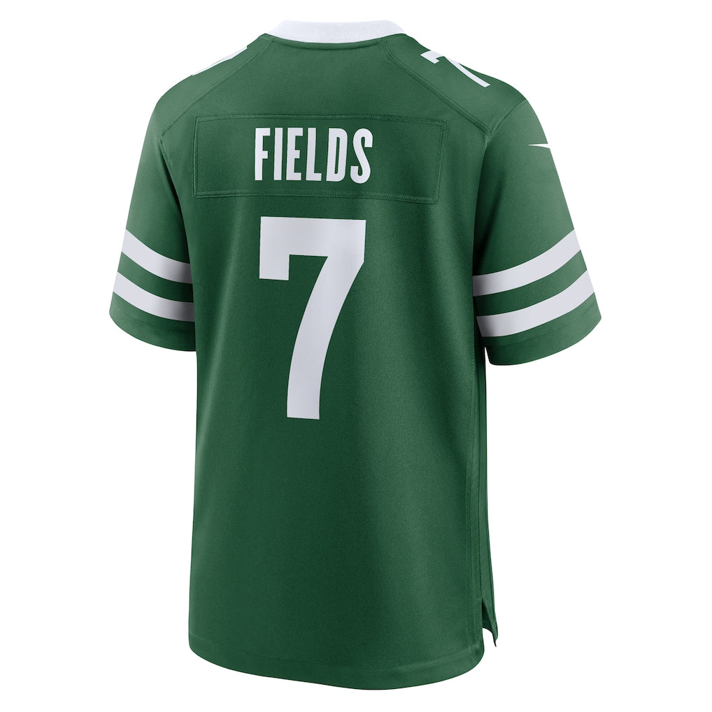 Davalo NY.Jets #7 Justin Fields Legacy Green Game Player Jersey