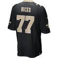 Davalo NO.Saints #77 Carl Nicks Black Game Retired Player Jersey