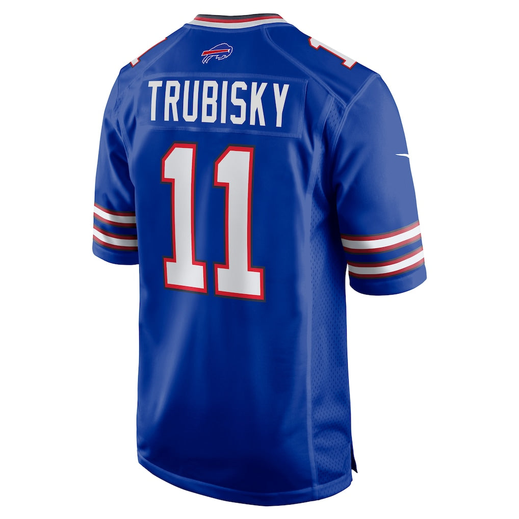 Davalo B.Bills #11 Mitchell Trubisky Royal Game Jersey