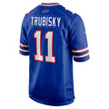 Davalo B.Bills #11 Mitchell Trubisky Royal Game Jersey