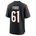 Davalo C.Bengals #61 Cody Ford Black Game Jersey