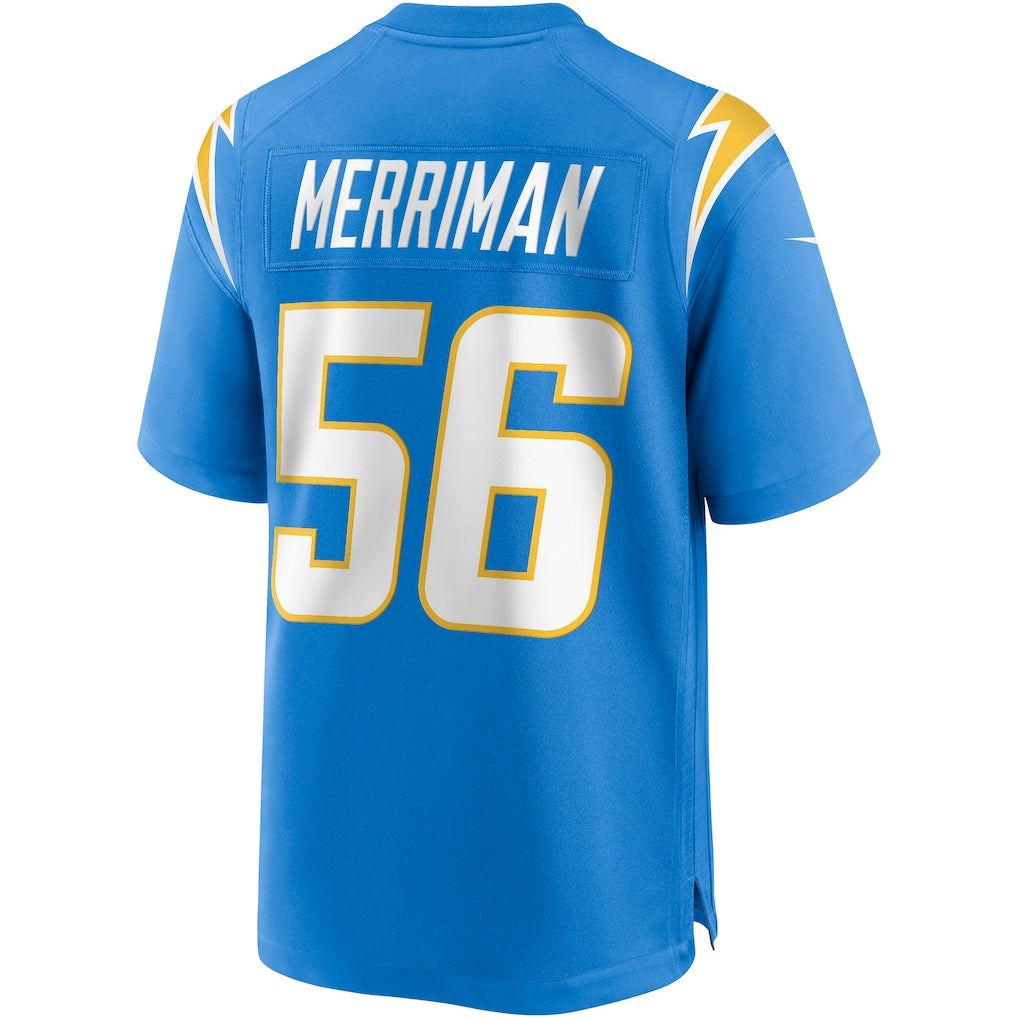 Davalo LA.Chargers #56 Shawne Merriman Powder Blue Game Retired Player Jersey