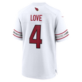Davalo A.Cardinals #4 Jeremiyah Love White Game Player Stitched Jerseys