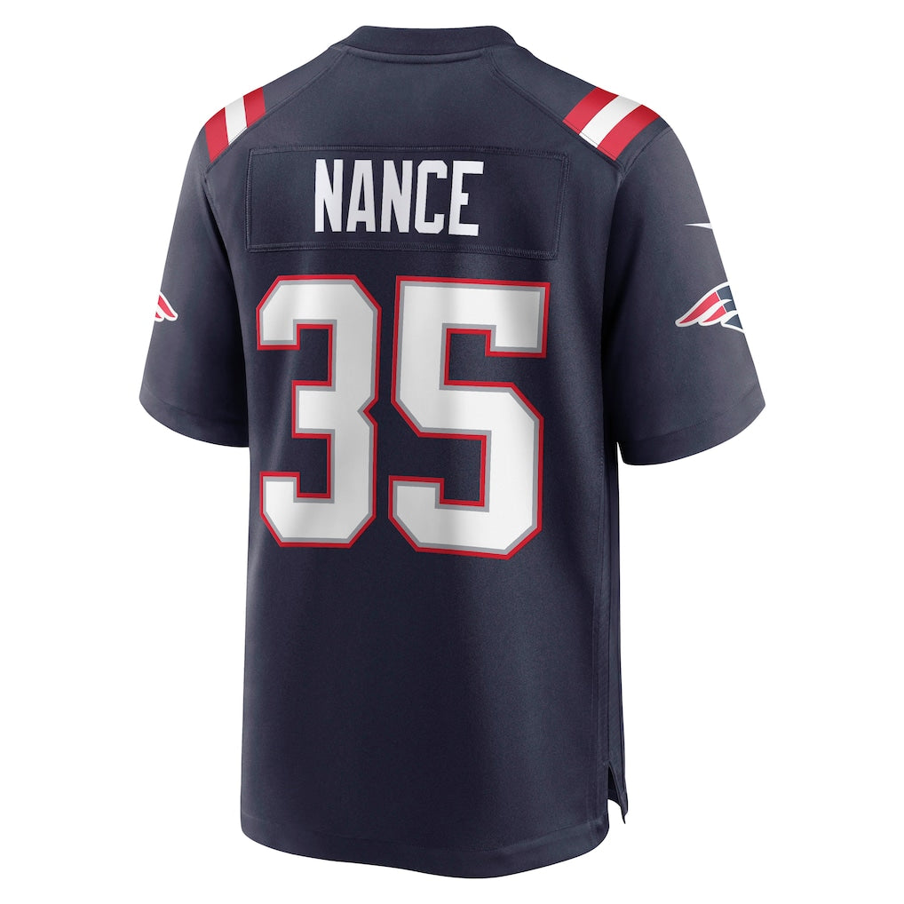 Davalo NE.Patriots #35 Jim Nance Navy Retired Player Jersey