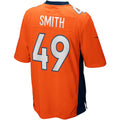 Davalo D.Broncos #49 Dennis Smith Orange Retired Player Alternate Game Jersey