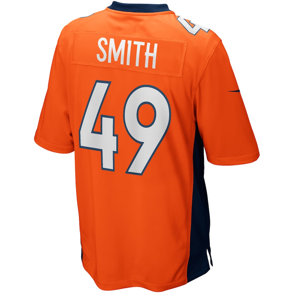 Davalo D.Broncos #49 Dennis Smith Orange Retired Player Alternate Game Jersey