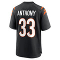 Davalo C.Bengals #33 Daijahn Anthony Black Game Jersey