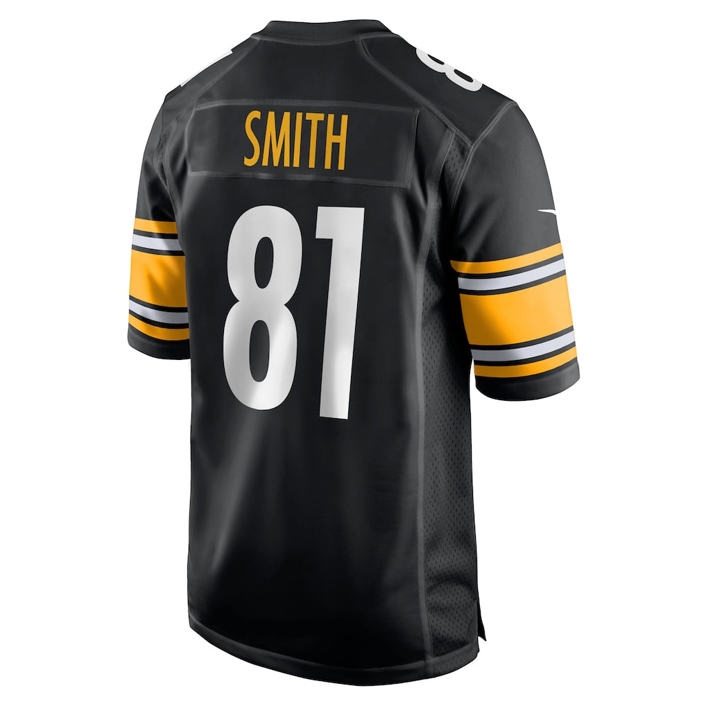Davalo P.Steelers #81 Jonnu Smith Black Team Game Jersey