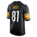 Davalo P.Steelers #81 Jonnu Smith Black Team Game Jersey